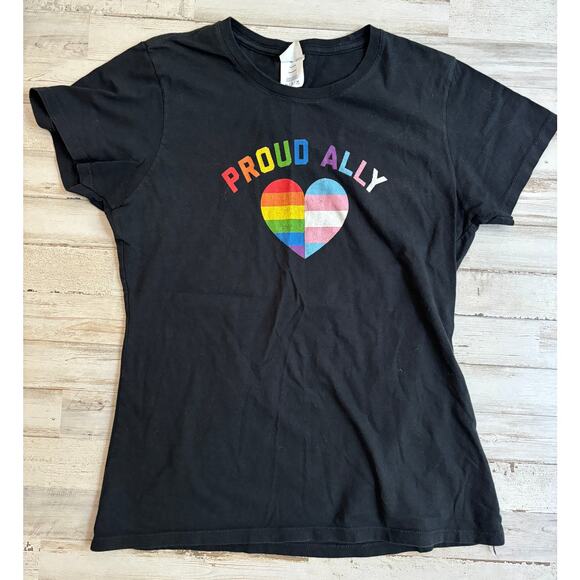 Proud Ally Pride Tee Tshirt sz M - Picture 1 of 1